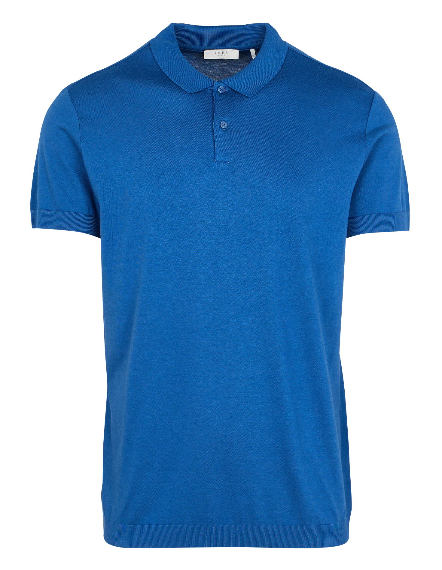 Polo regular-fit en coton mélangé | Bleu