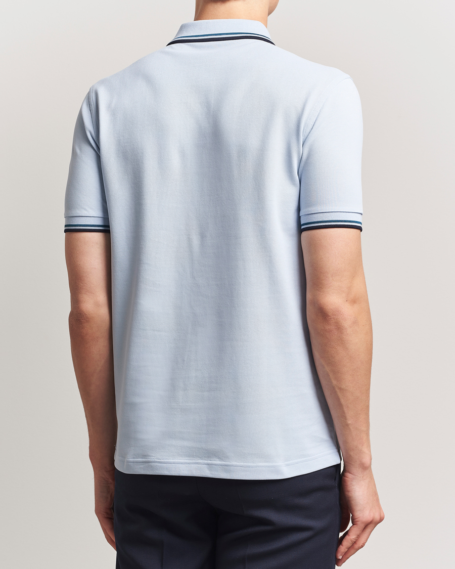 Fred Perry Twin Tipped Polo Shirt Light Smoke