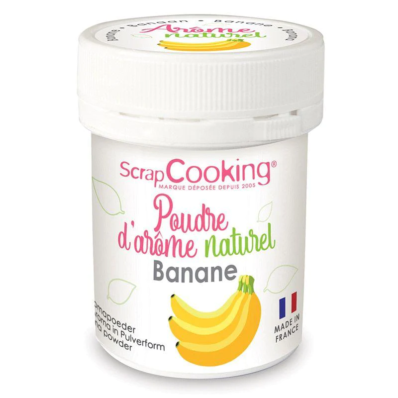 Arôme alimentaire naturel en poudre 15 g - banane Scrapcooking