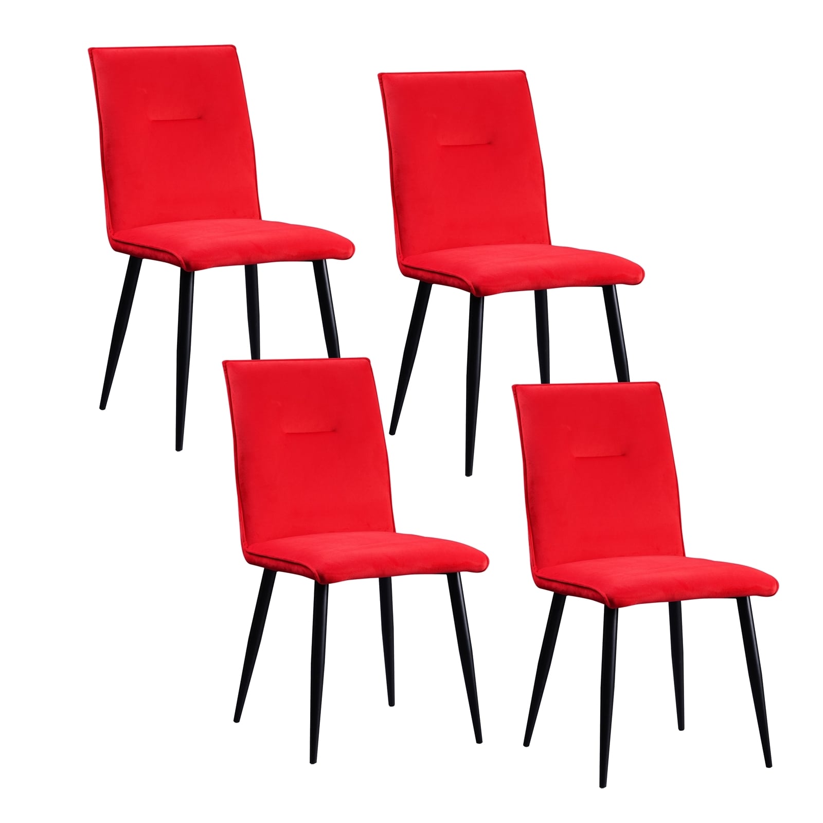 HTI-Living Stuhl Salinas Velvet Rot