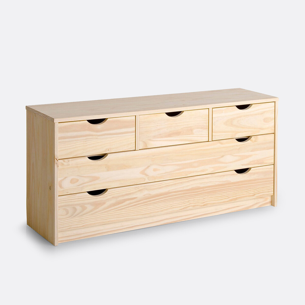 SO'HOME<br>Cômoda com 5 gavetas, pinho maciço, Crawley