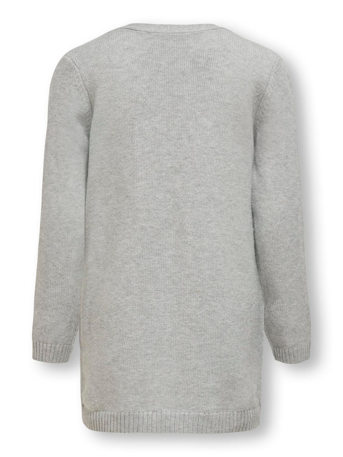 KOGLESLY Strickjacke Light Grey Melange