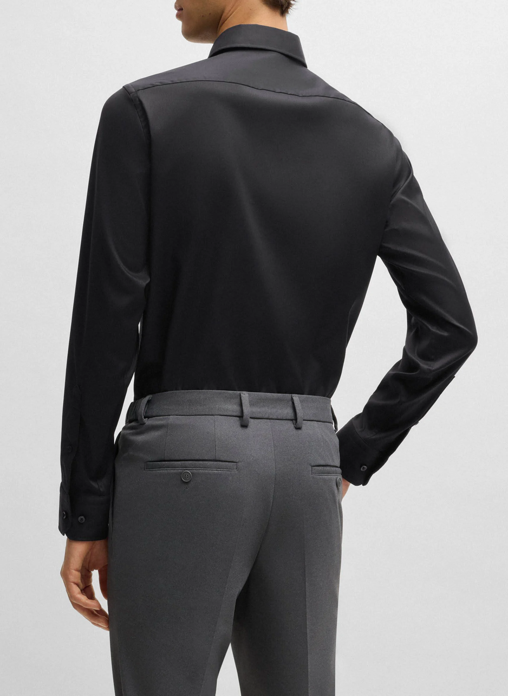 Chemise de ville regular| Noir