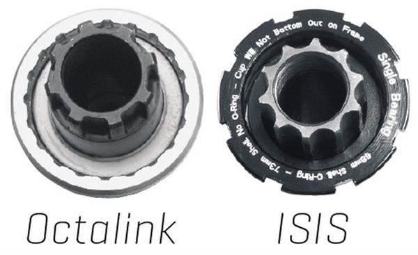 KURBELSCHRAUBEN Stahl M15x13mm für Octalink-ISIS-Tretlager  silber