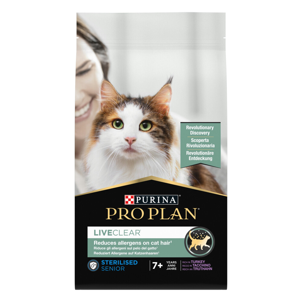 Pro Plan LiveClear Sterilised Senior Kalkoen1,4 kg