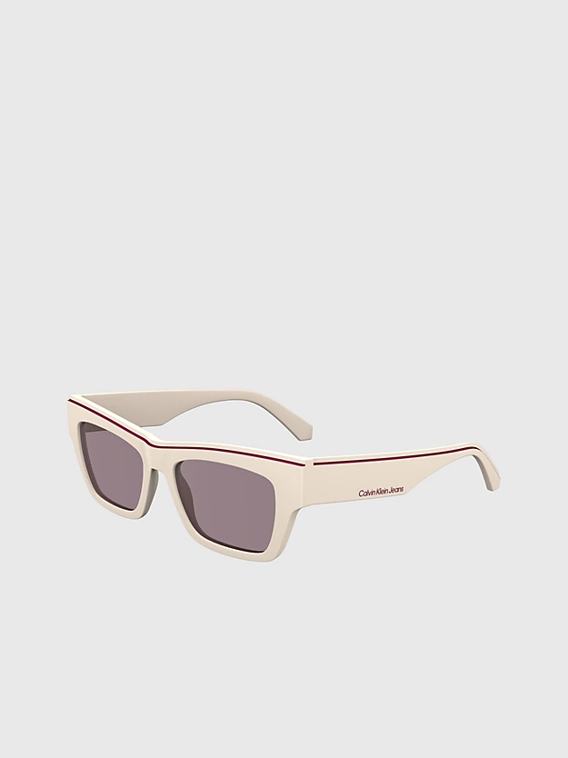 Óculos de Sol Retangulares Modificados CKJ24602S