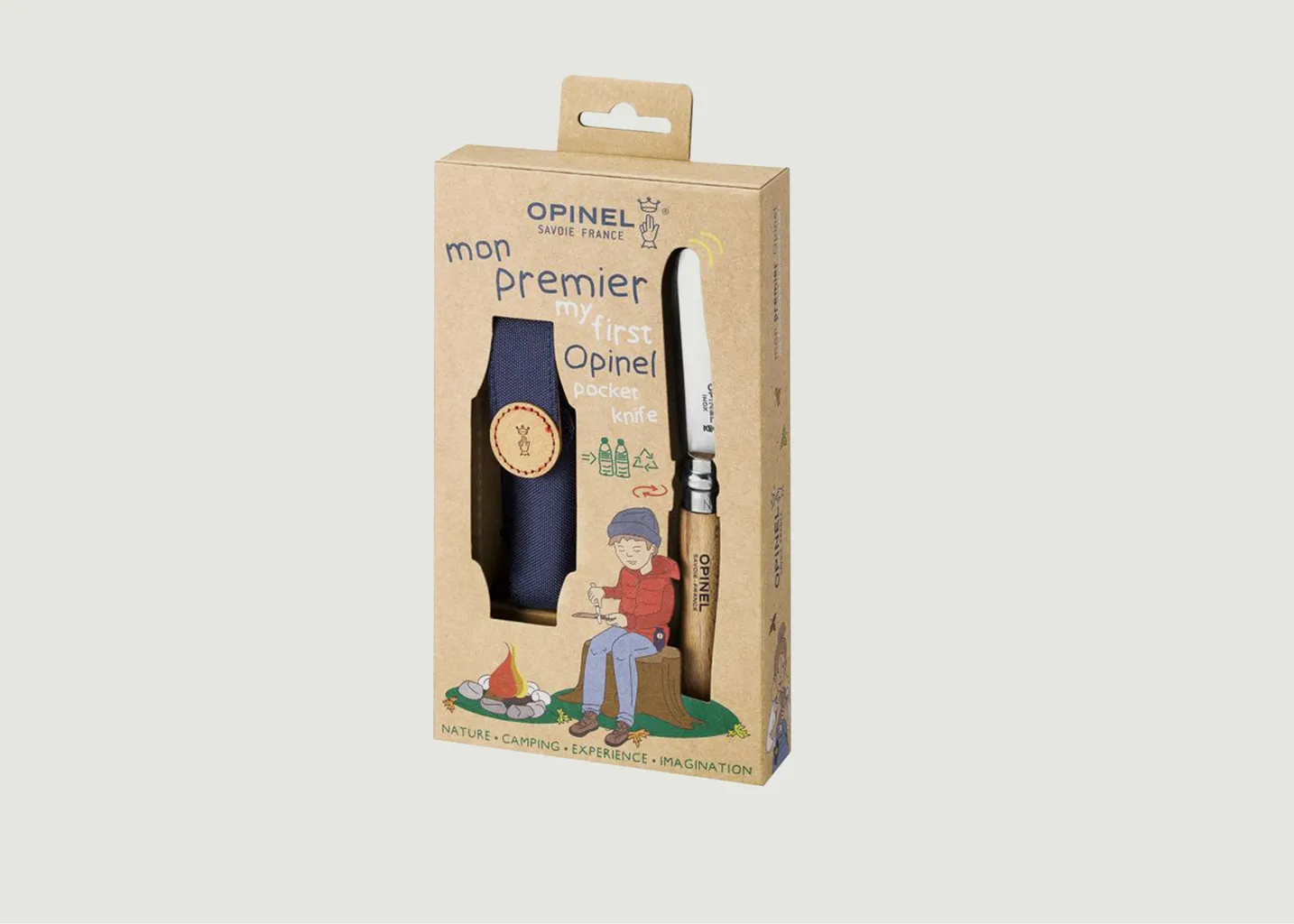 Coffret couteau Mon Premier Opinel Hetre avec etui Opinel