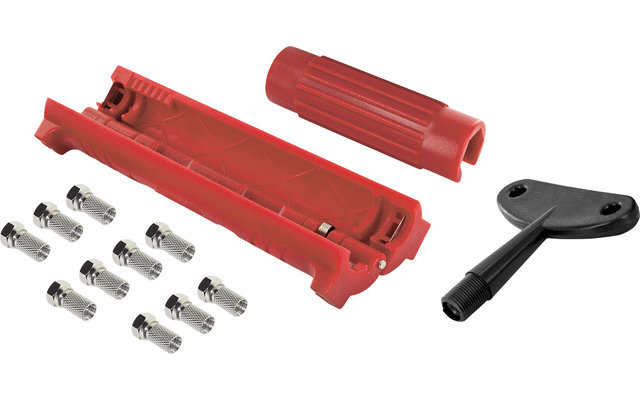 InnTec F-Stecker Montageset mit Abisolierer und Aufdrehhilfe