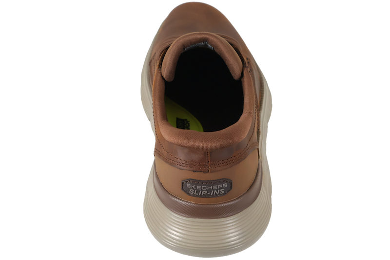 SKECHERS GARZA - DURAN HERRESKO I MØRKEBRUNT OLIERET SKIND SLIP-INS