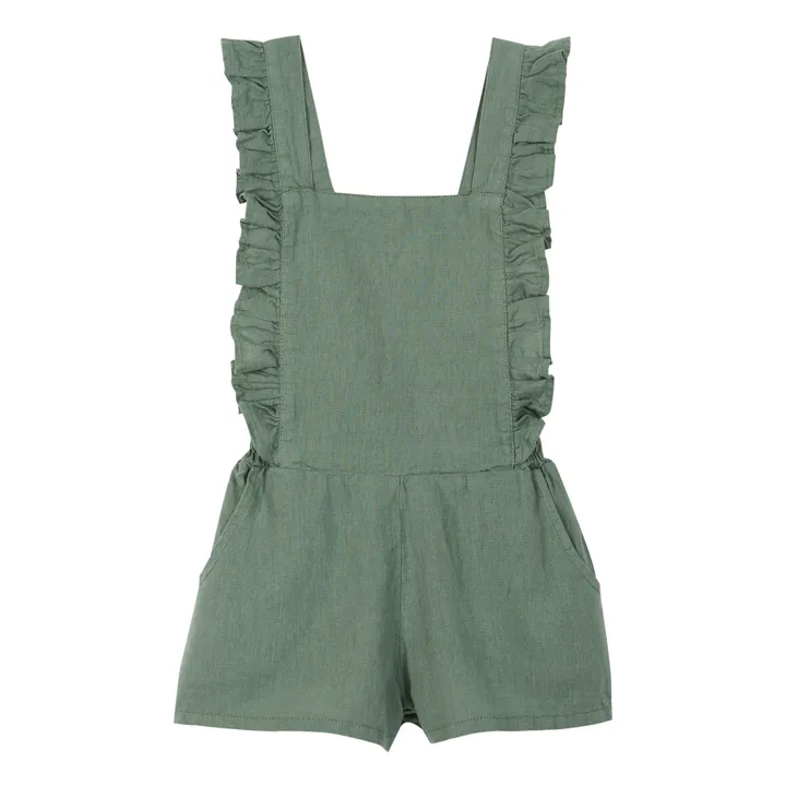 Emile et Ida Combishort Lin et Coton | Vert