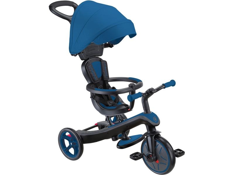 GLOBBER Dreirad Trike Explorer 4 in 1 Royal Blau Vielseitiges 4-in-1-Fahrzeug für kleine Entdecker