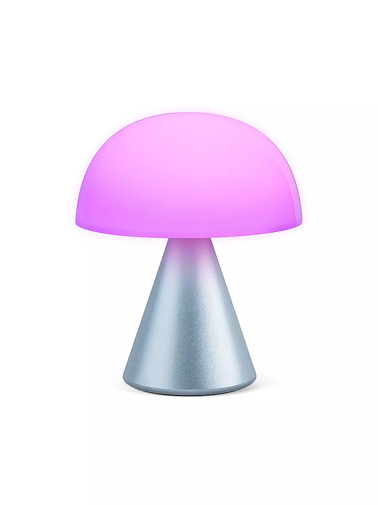 LEXON LED Lampe MINA M 11cm Light Blue hellblau