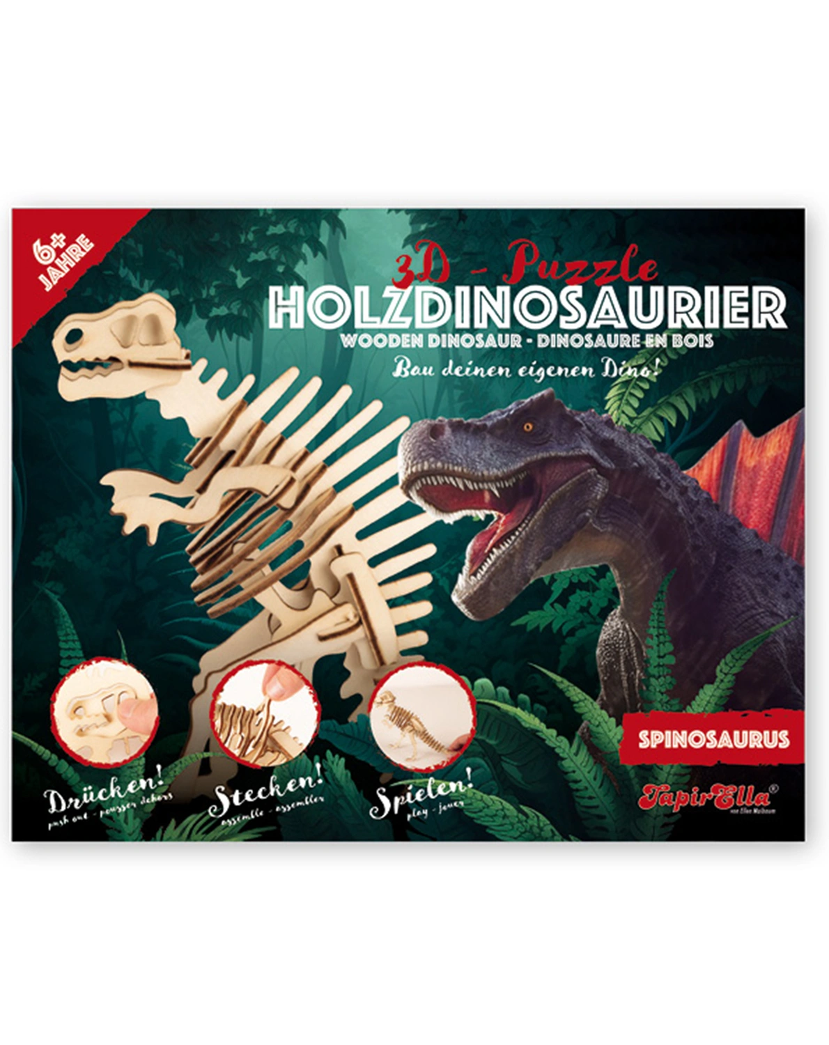 3D Holz-Puzzle TAPIRELLA DINOSAURIER