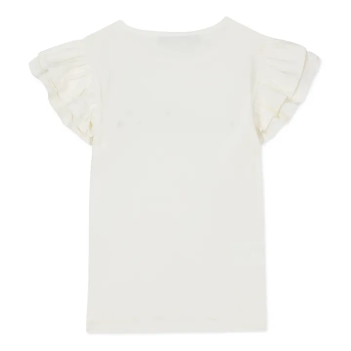 Tartine et Chocolat T-Shirt à Volants | Ecru