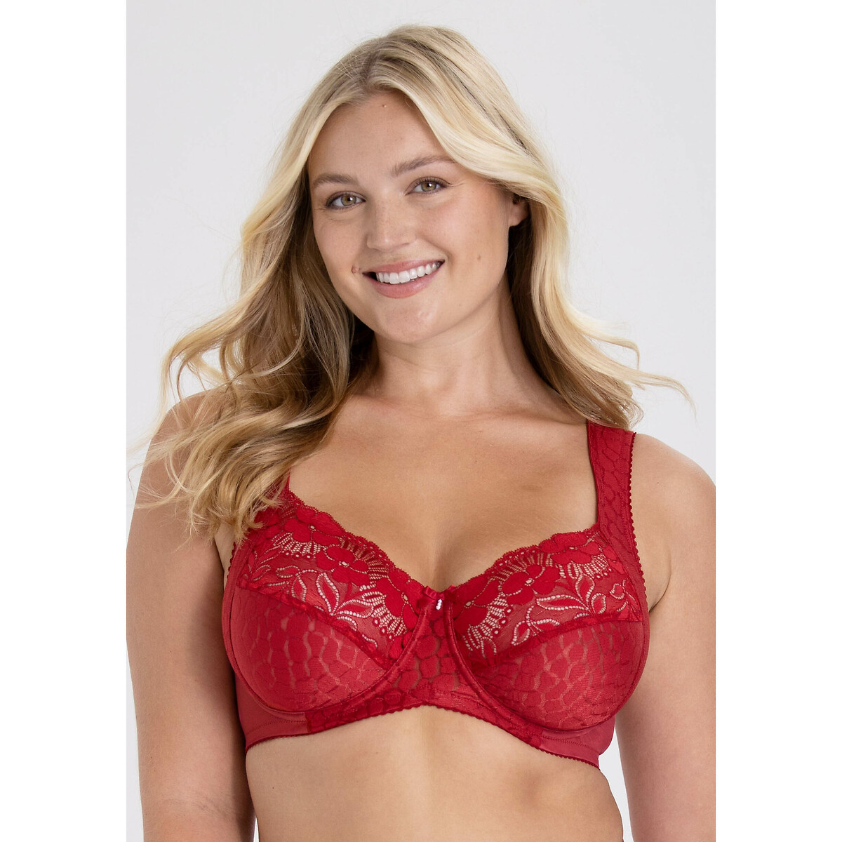 MISS MARY OF SWEDEN<br>Sutiã de cobertura total em jacquard e renda