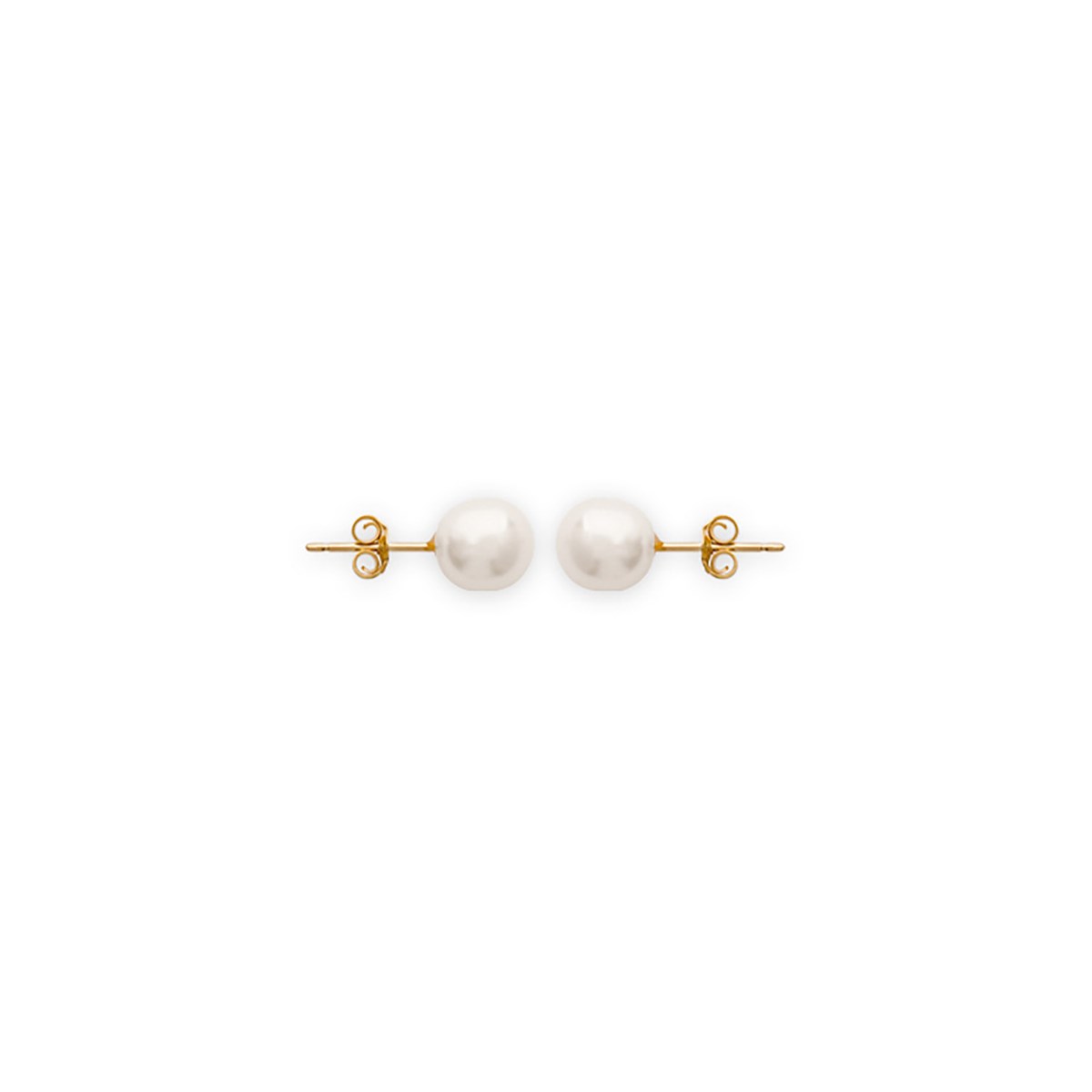Boucles d'oreilles Brillaxis perle 8mmDoré