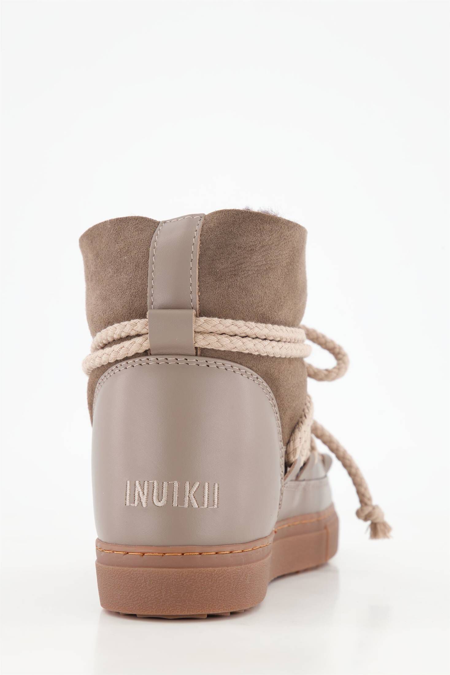 INUIKII| Damen Boots CLASSIC SNEAKER BOOTS aus Leder und Lammfell