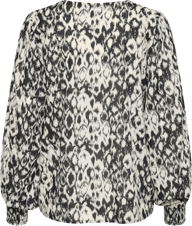 Kaffe KAdagmar Blouse Turtledove / black graphic