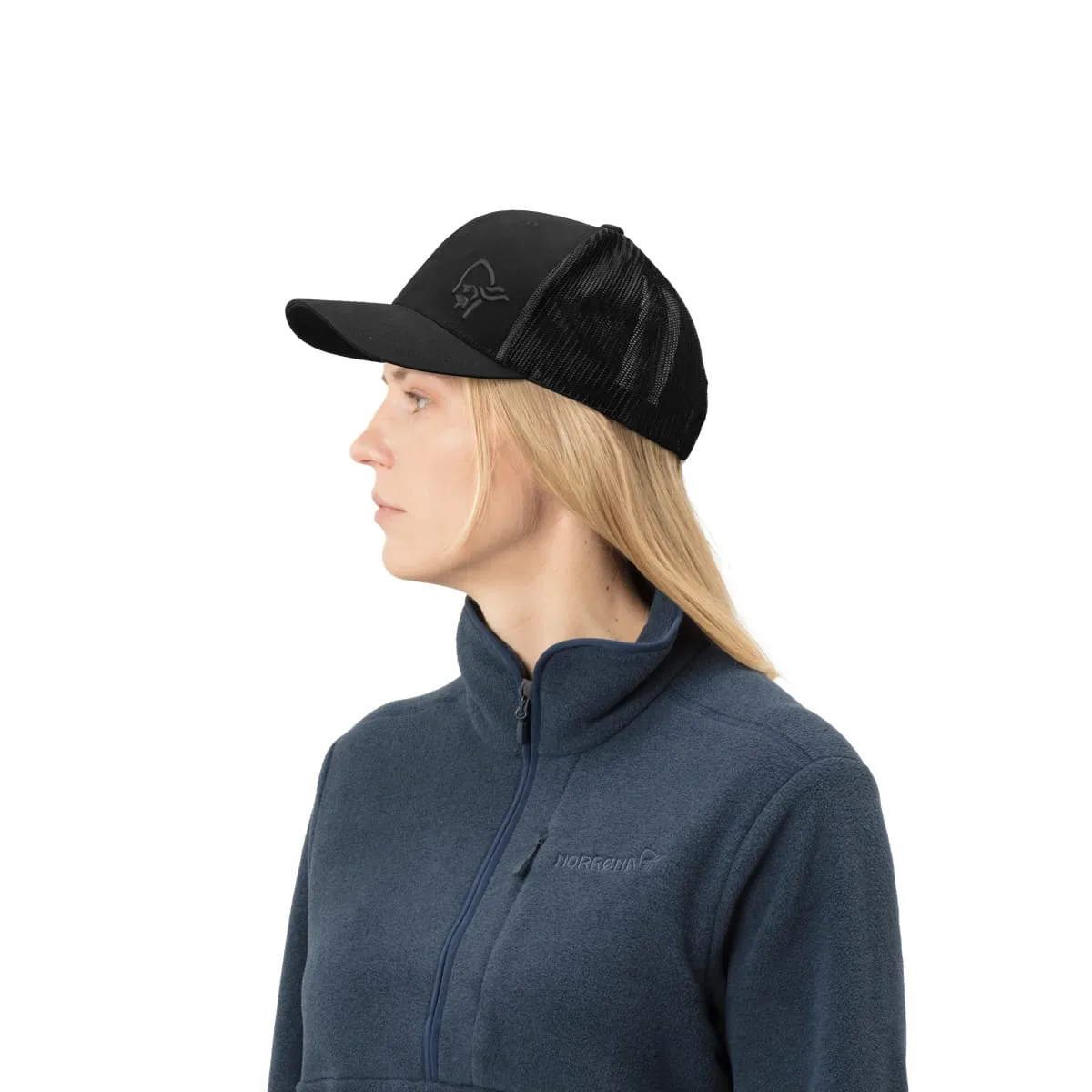 Norrøna /29 Trucker Mesh Snap Back Cap Caviar
