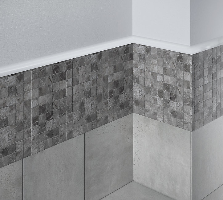 Joint d'étanchéité de baignoire intérieur Diall rond PVC blanc lisse L.2,5m x L.1,94cm x ep.7mm