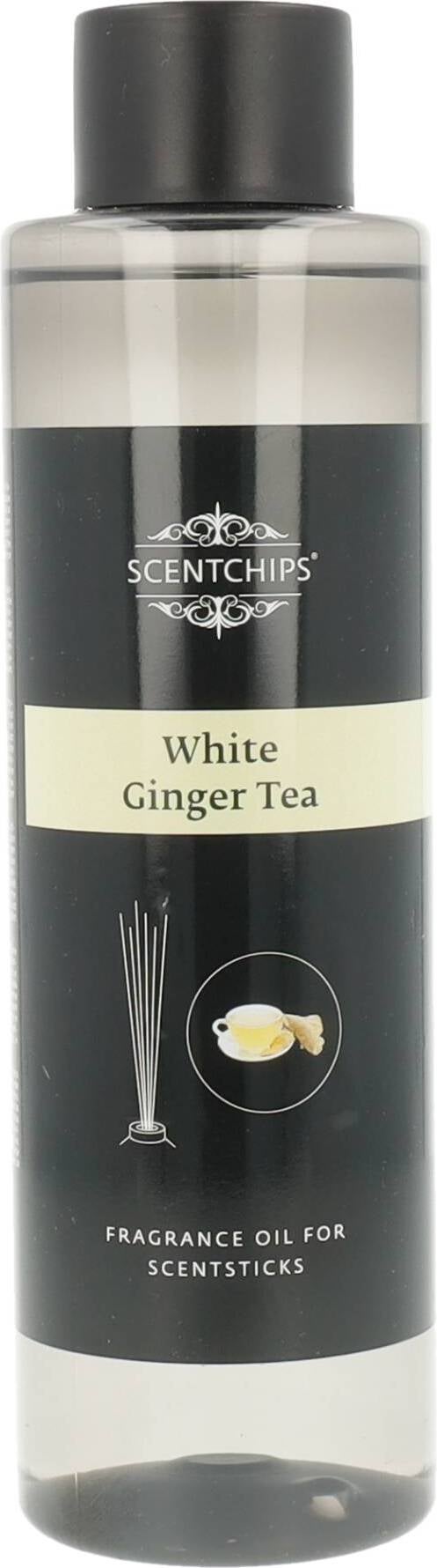 Scentchips navulling geurstokjes White Ginger Tea 400 ml