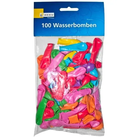 Heku Wasserbomben, bunt 100 Stück