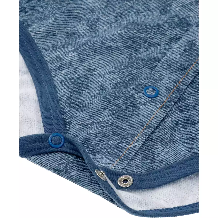 Makoma Body Langarm Giraffe blau