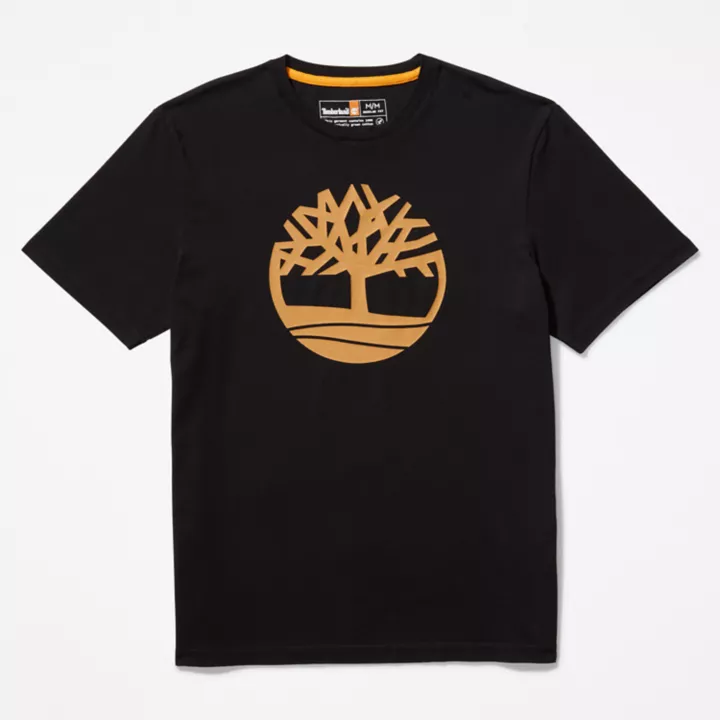T-shirt à logo arbre Kennebec River pour homme en noir