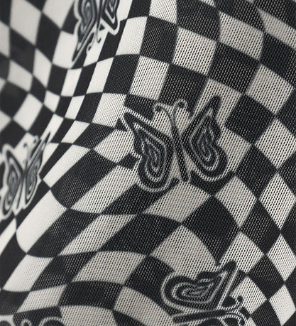 LMTD Bluse - NlfTaina - Blåck/Square /Butterfly