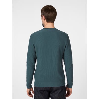 Herren-Strickpullover, Petrolgrün