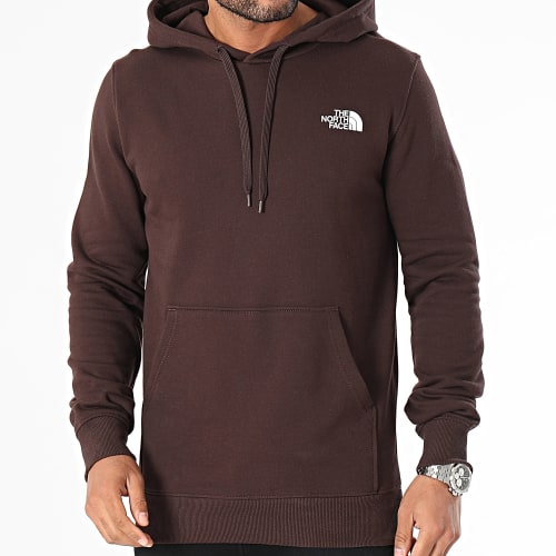 Sweat Capuche Simple Dome Marron