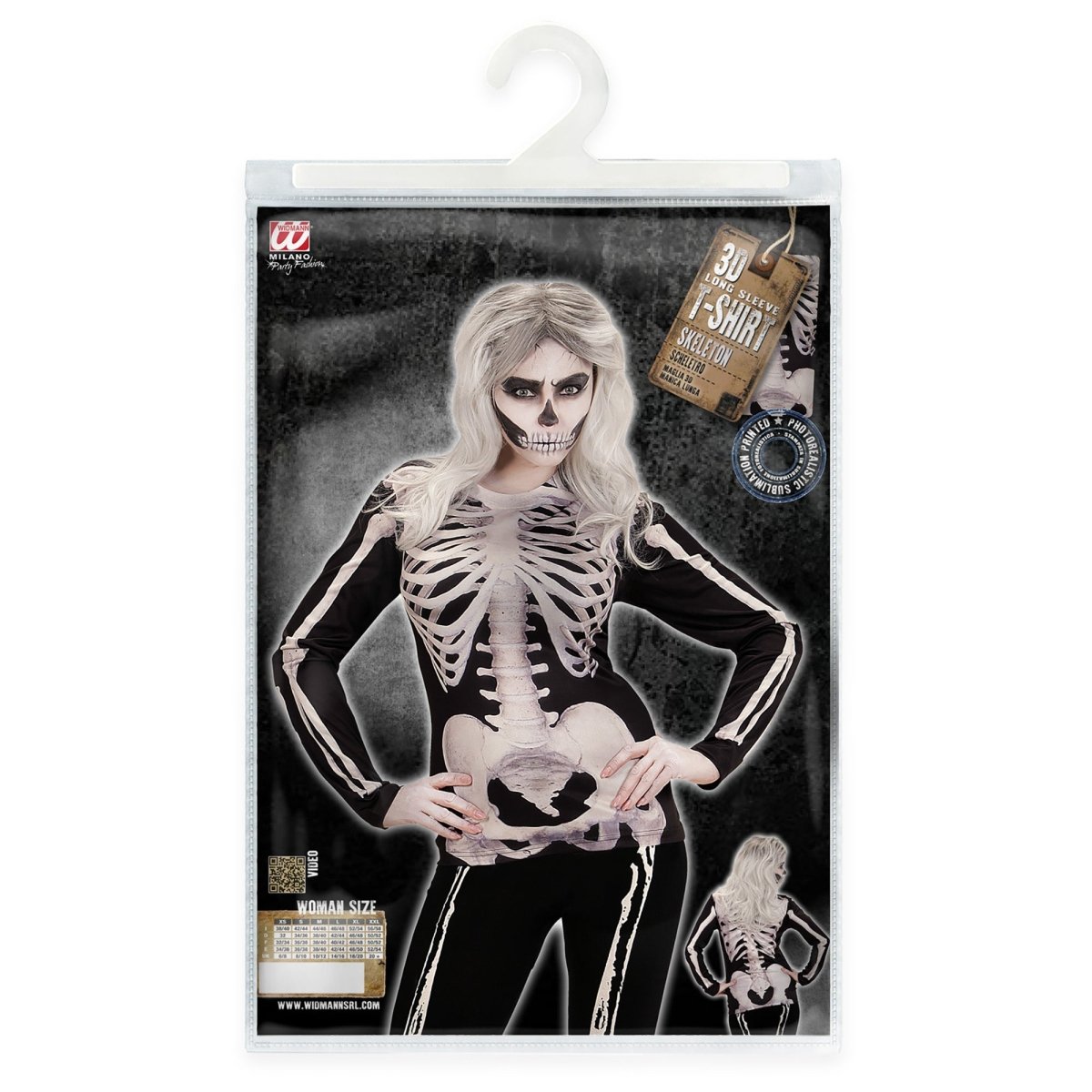 Halloween Shirt Dames Skelet