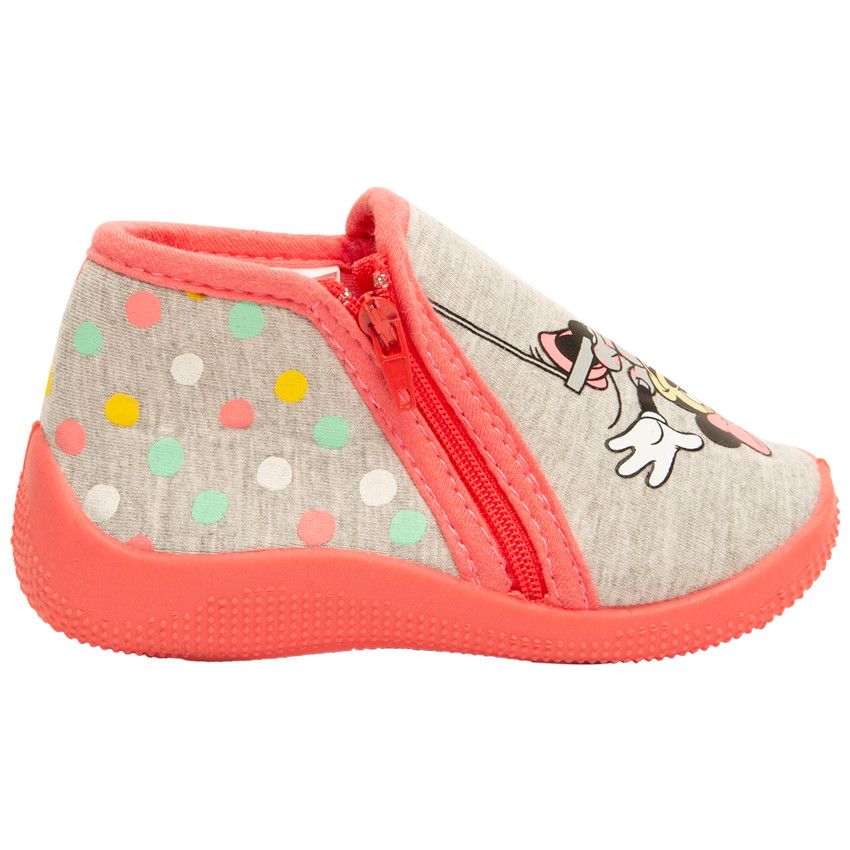 Chaussons print Minnie Disney pour bébé fille - Gris chiné