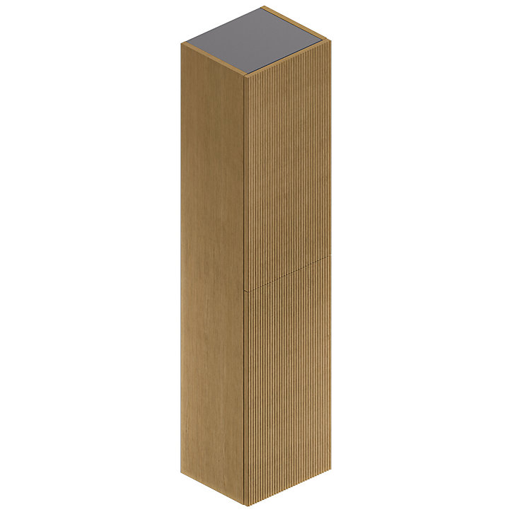 Colonne de salle de bains chêne clair 150 cm avec 2 portes Pura