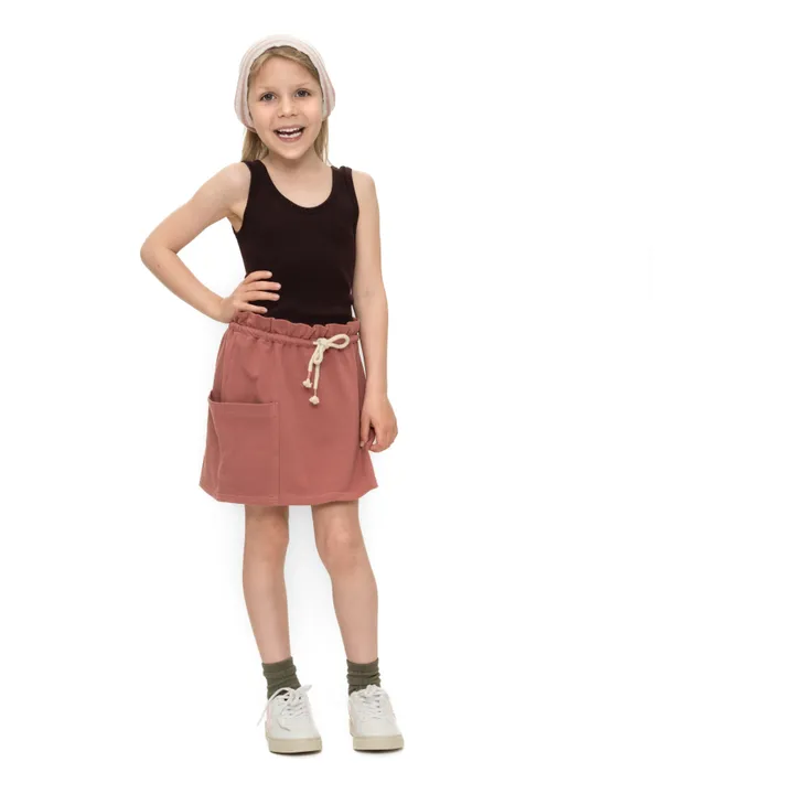 Minimalisma Jupe Coton Bio Edna | Rose