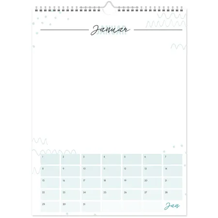 Häfft Verlag Bastelkalender A4+immerwährend (ohne Datum), mit Kalenderaufhängung, 12 Monate