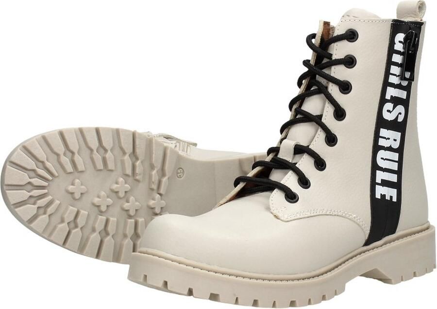 Sub55 Veterschoen hoog Veterschoen hoog Gebroken wit