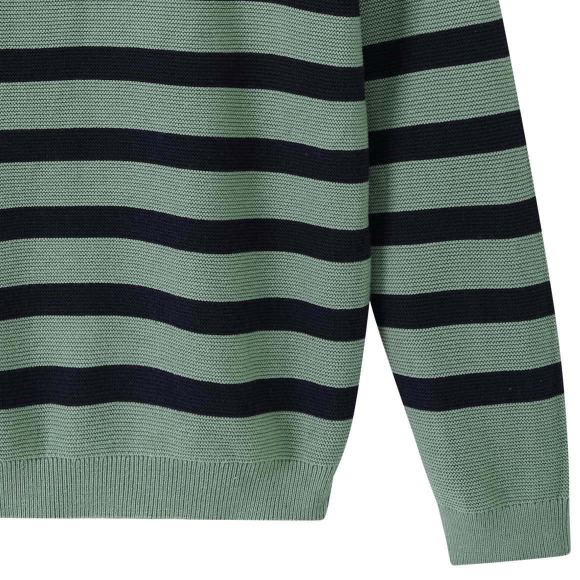 Yigga Jungen Strickpullover mit Streifen dunkeloliv