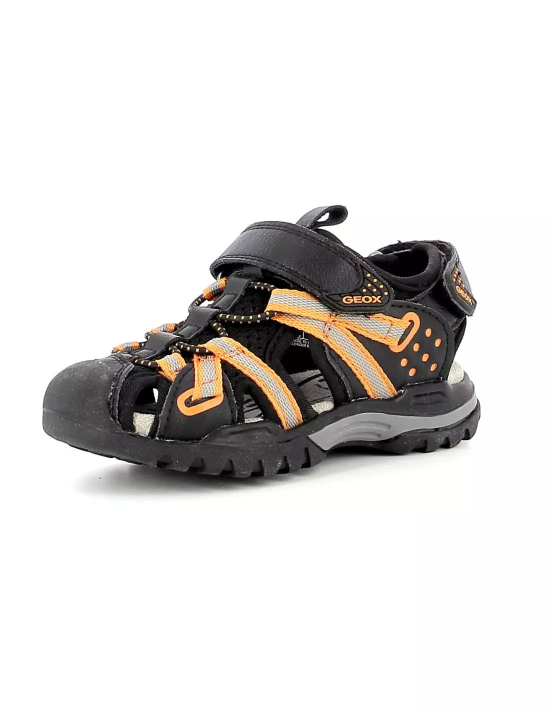 GEOX BOREALIS - Baskets BLACK/ORANGE