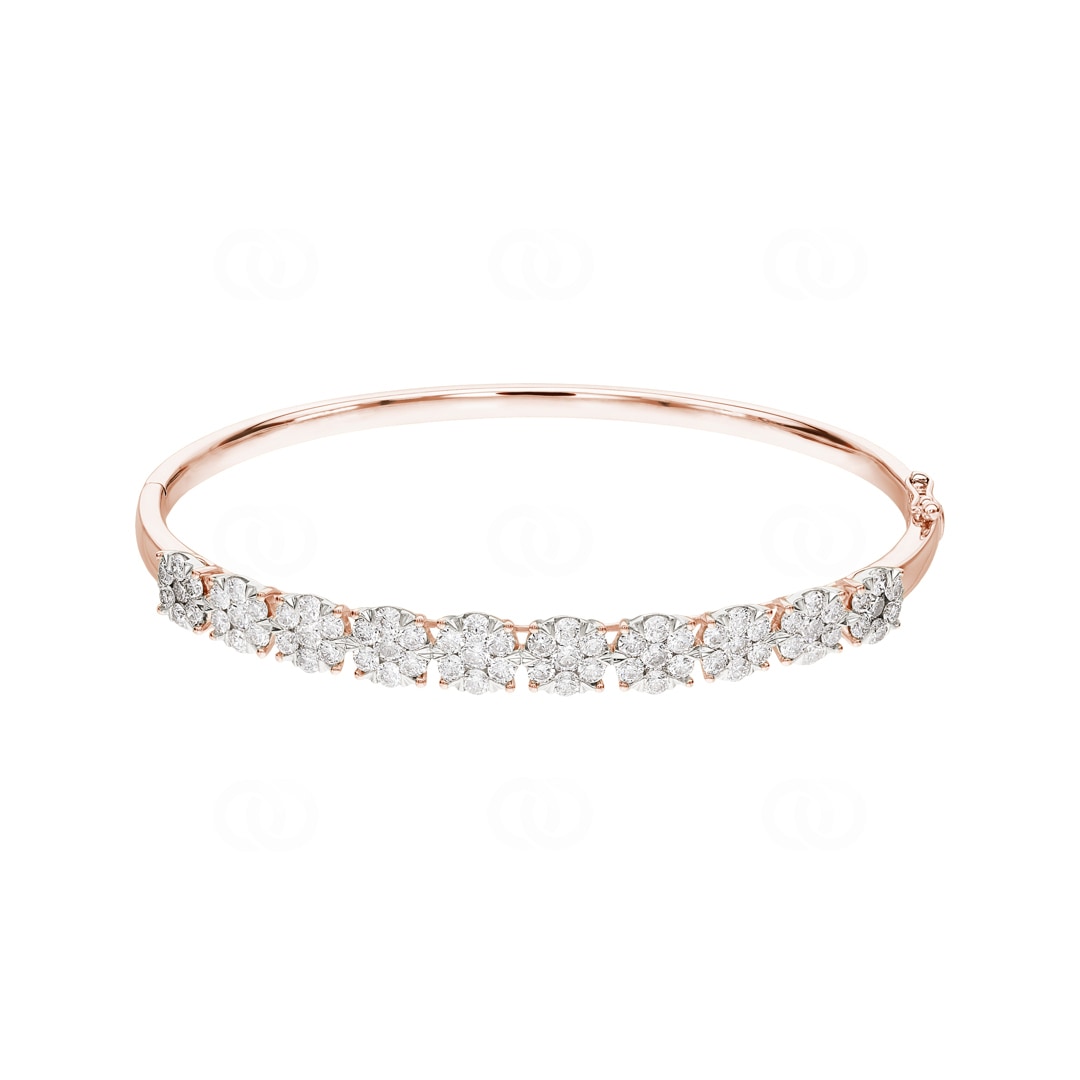 3.00 Karat Diamantarmreif 750/18 K Roségold