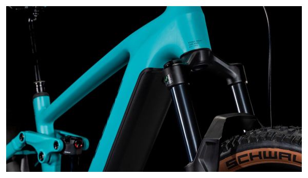 VTT Électrique Tout-Suspendu Cube Stereo Hybrid One44 EX 800 Shimano Deore/Deore XT 12V 800 Wh 29'' Bleu Scuba 2025