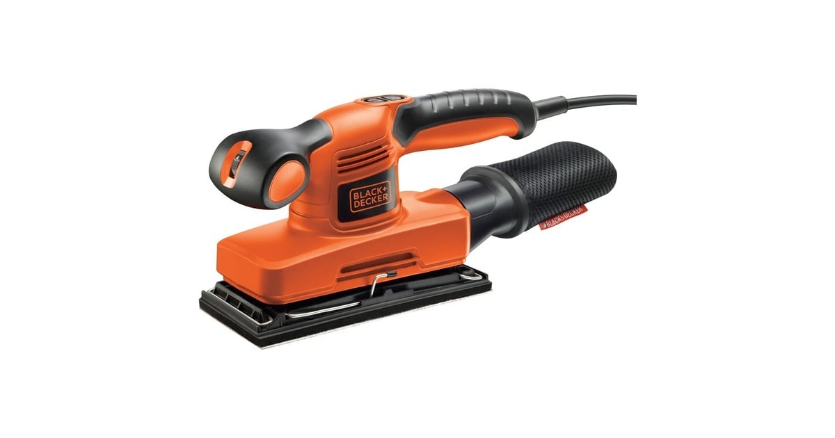 BLACK+DECKER240W 1/3vel vlakschuurmachine  (Zwart/oranje)