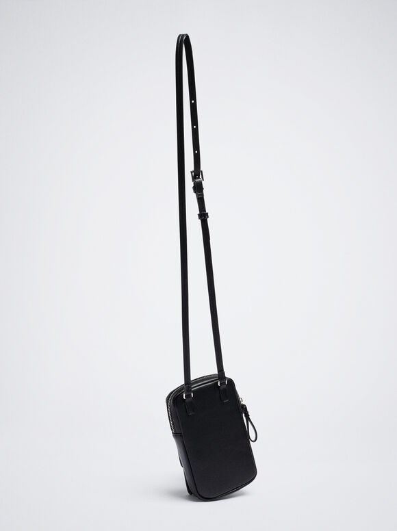 Bolsa Para Móvil Con Bandolera - Negro