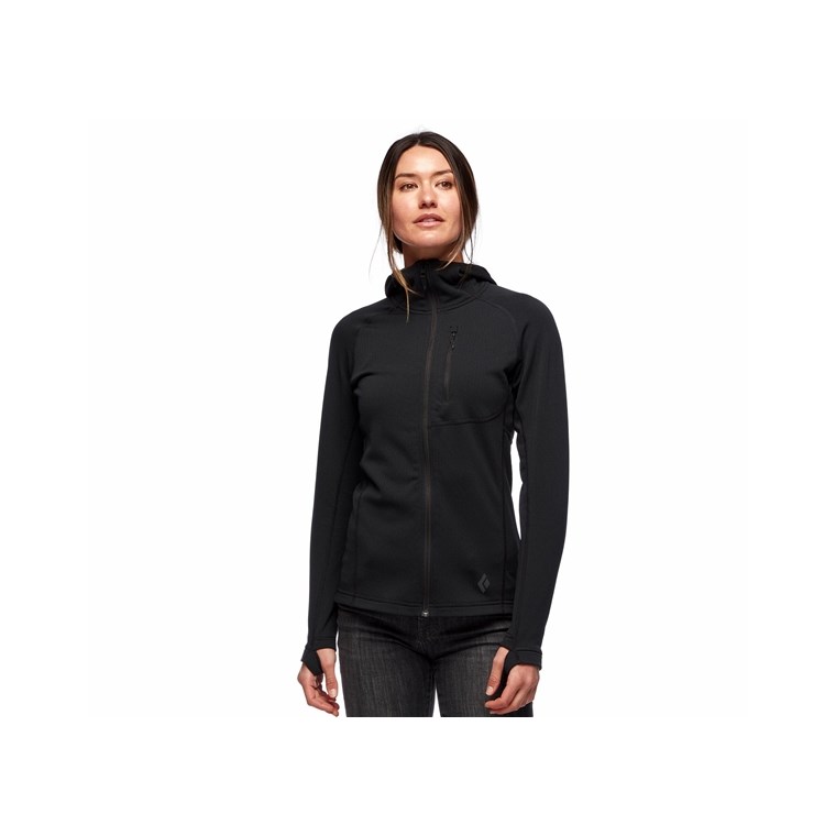 Black Diamond Coefficient Fleece Hoody Women Black