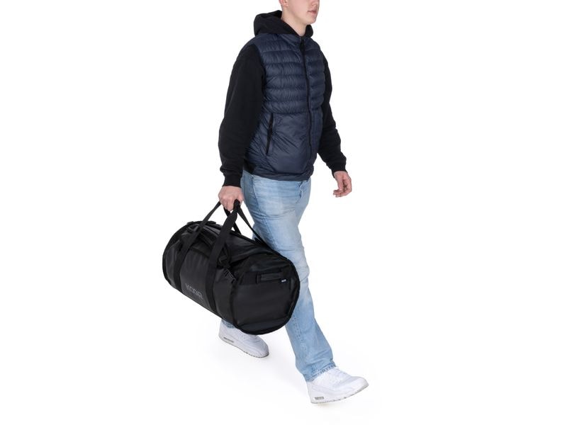 KOOR Duffle Bag Sooma 50 l, Schwarz Wasserabweisende Reisetasche