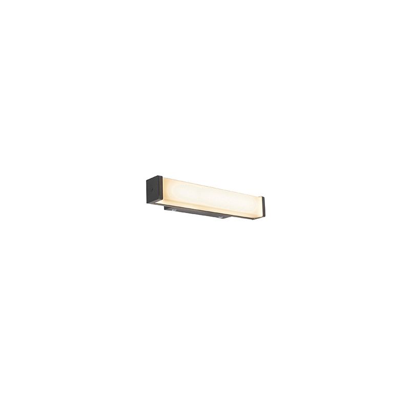 Moderne wandlamp zwart 32cm incl LED IP44 - Cascada