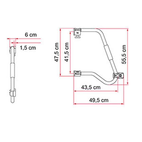 Poignée Fiamma SECURITY 46 PRO