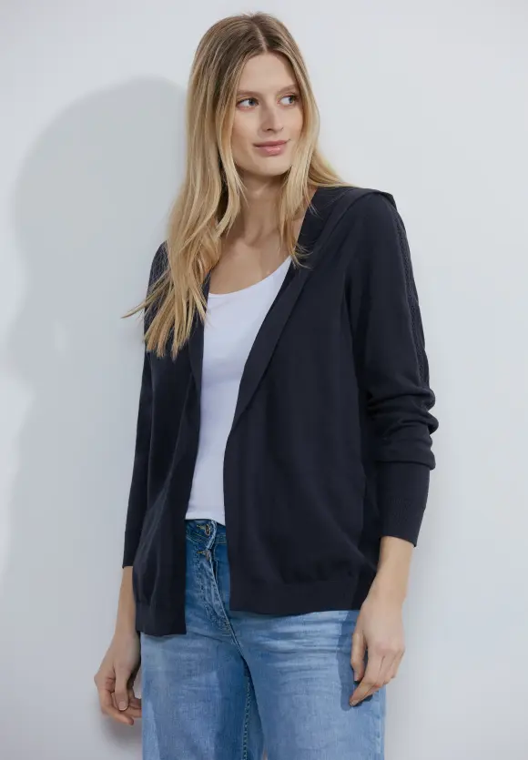 Offener Basic Cardigan - universal blue