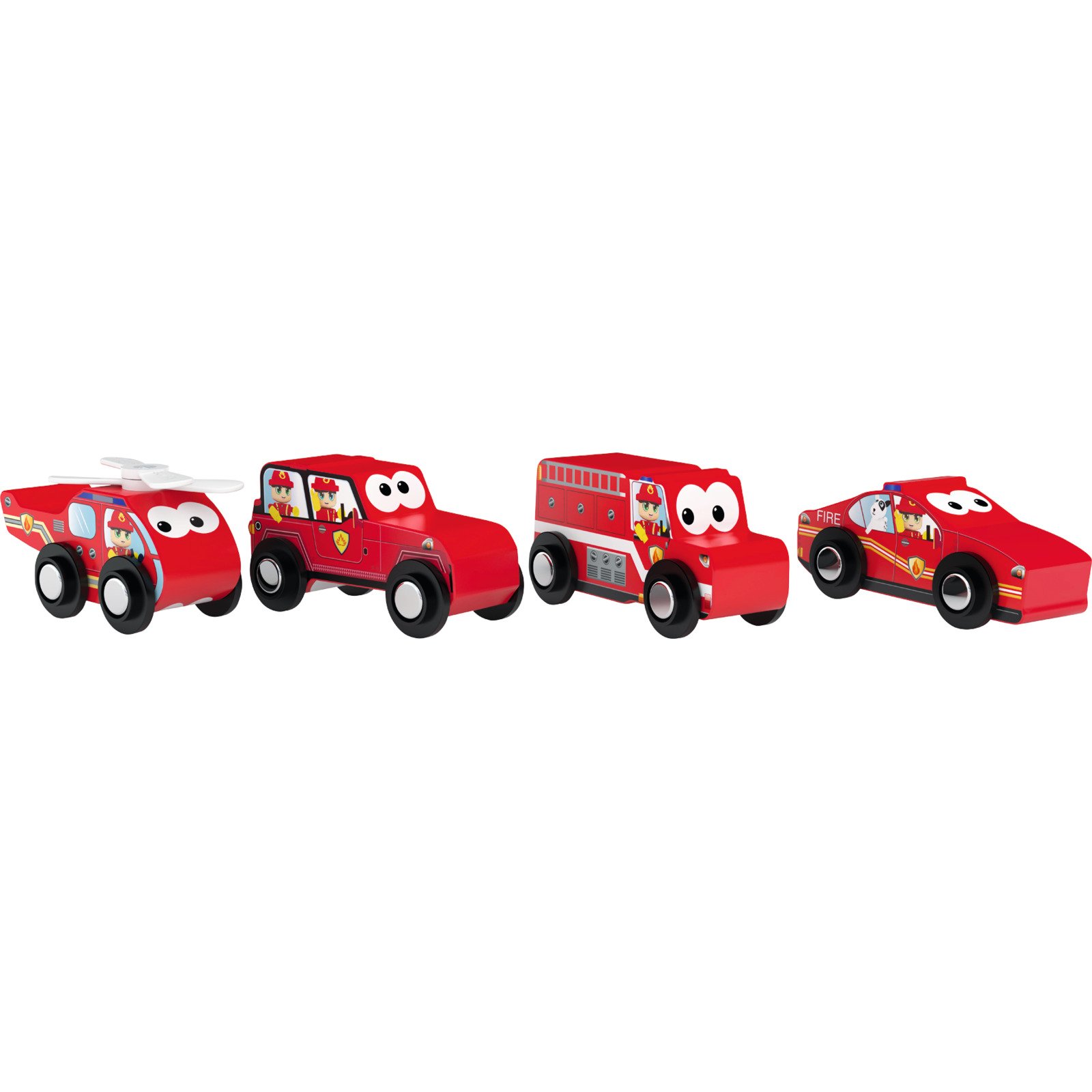 J'adore Holzspielset Feuerwehr