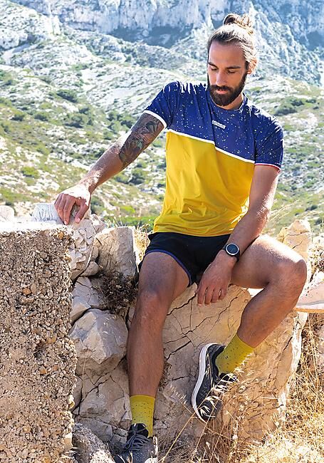 COUREUR DU DIMANCHE - T-SHIRT MC LE BICOLORE MOUCHETE M